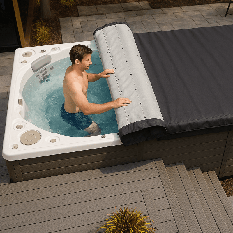 Custom Rollaway Swim Spa Cover – Easy - to - Use, Durable Protection for All Swim Spas - Spa - Migo Hot Tub Covers