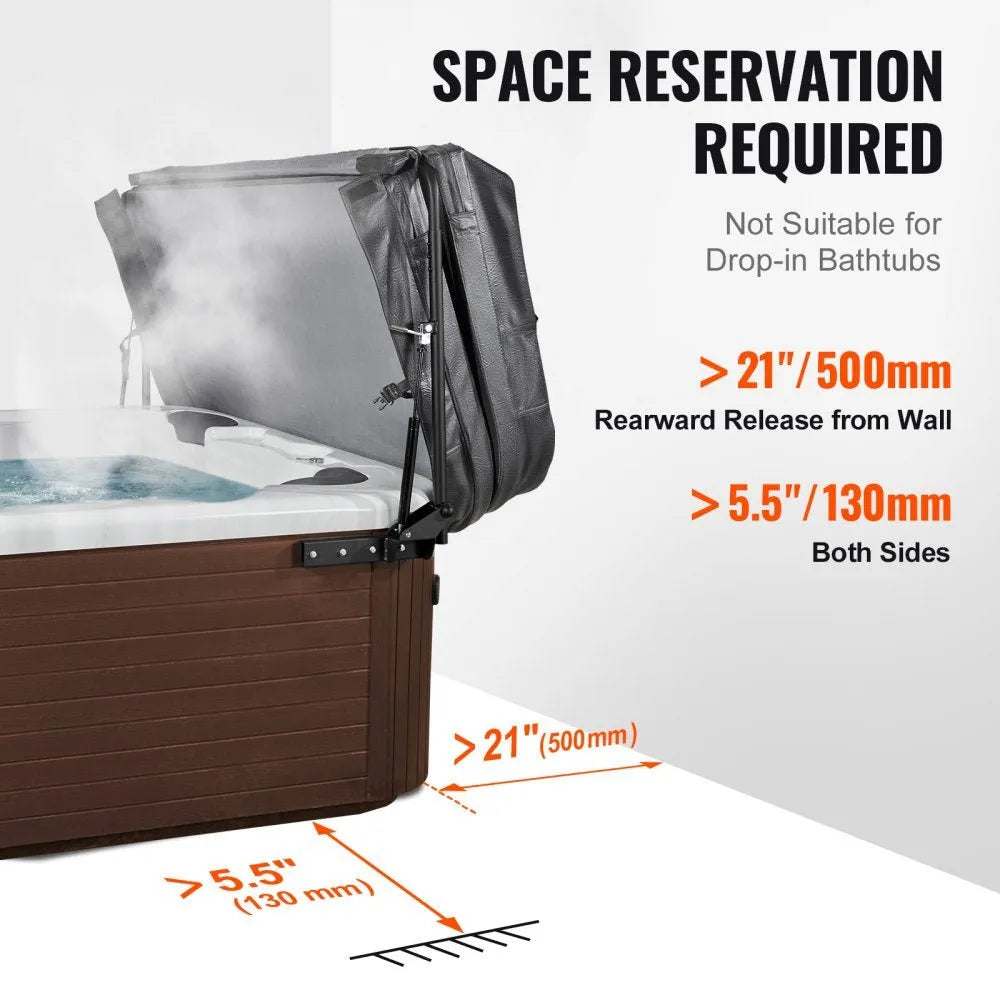 VEVOR Hot Tub Cover Hydraulic Lifter - Spa-Migo Hot Tub Covers